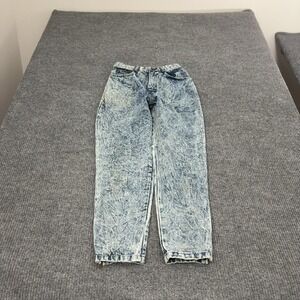 Vintage Southern Bluegrass Jeans Womens 7 Blue 100% Cotton Acid Wash Tapered